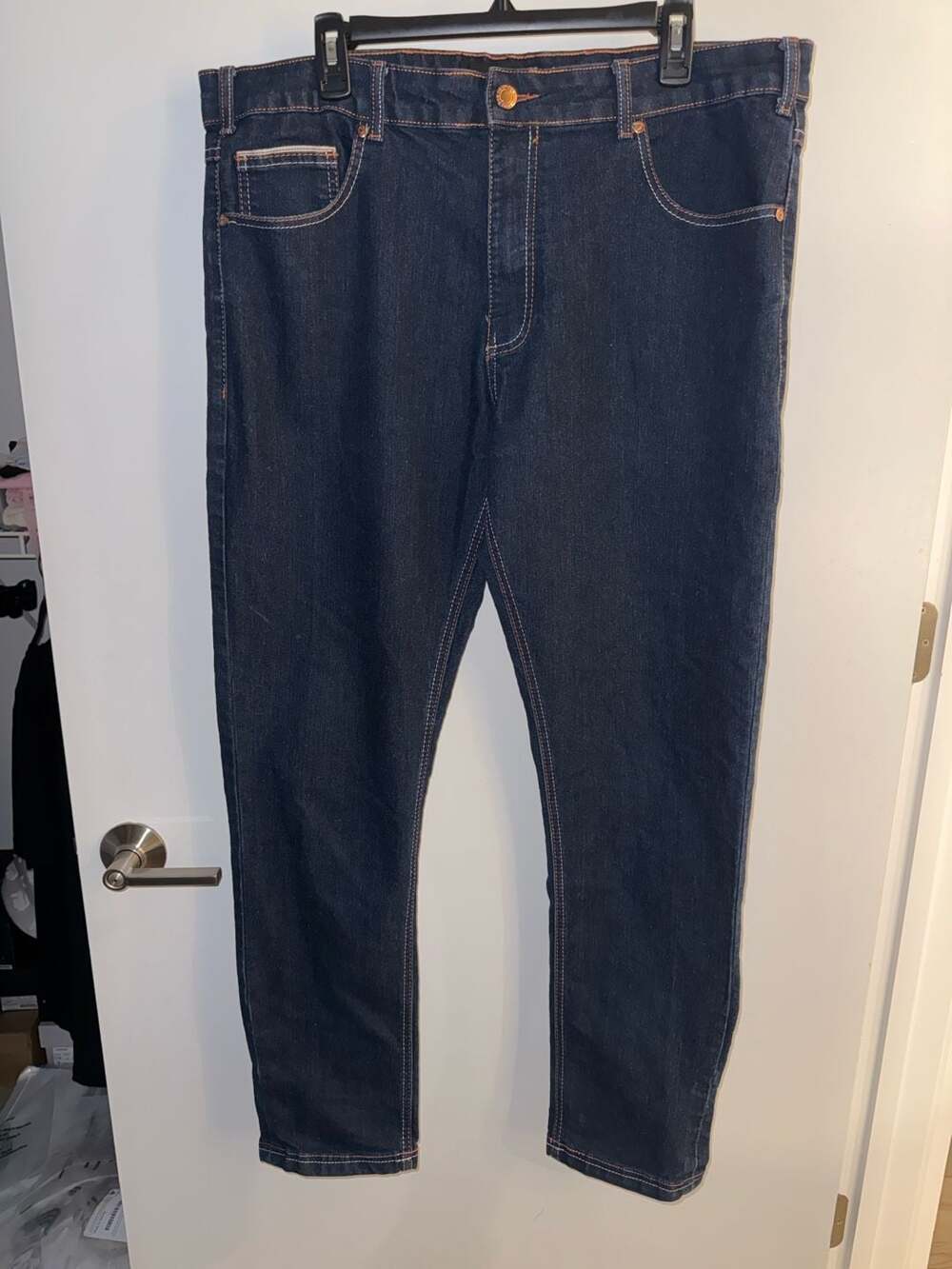 FUBU Men's Jeans 38x32 Dark Wash Straight Leg Denim